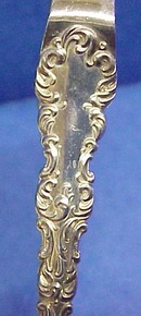 Ornate Silver SUGAR TONGS