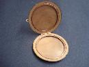 Victorian Large Locket - Round Rose Gold Top