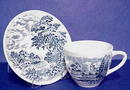 Lovely Wedgwood Tea Cup & Saucer - Blue Transfer
