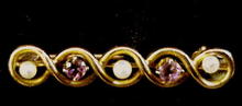 Vict.Barpin Brooch Amethysts&Pearls