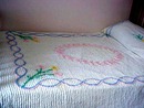 VELVETY FLORAL CHENILLE BEDSPREAD
