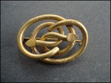 Victorian Original Brooch - Gold Top