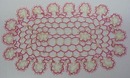 Lovely Colorful Tatted Fine Lace - Oval