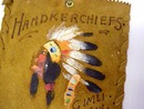 30's Native Suede Pouch Handkerchiefs
