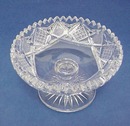 Brilliant Cut Glass Pedestal COMPOTE