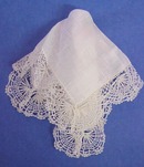Wedding Hanky Bobbin Lace Border
