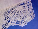 Wedding Hanky Bobbin Lace Border