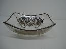Antique Silver Overlay Dish - Art Deco Style
