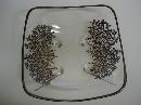 Antique Silver Overlay Dish - Art Deco Style