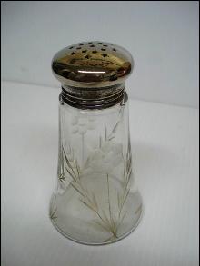 Antique Crystal Muffineer - Sugar Shaker