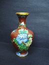 Large Vintage Cloisonne Vase - Floral