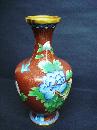 Large Vintage Cloisonne Vase - Floral