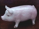 Porcelain Pink PIG - BANK