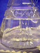 Old Cut Glass Crystal Vinegar or Oil JUG