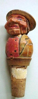 Hand Carved Anri type Bottle Stopper #2