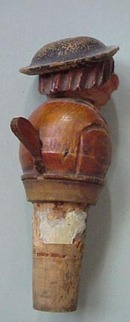 Hand Carved Anri type Bottle Stopper #2