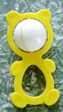 50's Plastic BABY Rattle*Tiny Bear