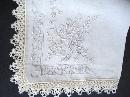 Finest Embroidery Wedding Hanky Lace Border