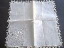 Finest Embroidery Wedding Hanky Lace Border