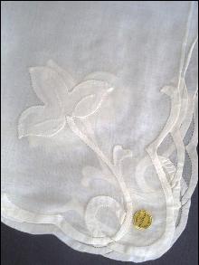 Vintage Handkerchief Hand Rolled Edge Swiss