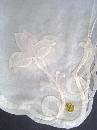 Vintage Handkerchief Hand Rolled Edge Swiss