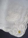 Vintage Handkerchief Hand Rolled Edge Swiss