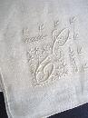 Embroidered Vintage Handkerchief Mono E