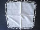 Finest Embroidery Wedding Hanky Lace Border