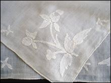 Vintage Hanky Embroidery Applique
