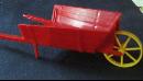 Toy Red Wheelbarrow - Hard Plastic