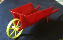 Toy Red Wheelbarrow - Hard Plastic