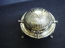 Wonderful Antique Silver Butter Dish Glass Liner