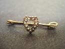 Wonderful Victorian Seed Pearl Pin - Gold Top