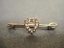 Wonderful Victorian Seed Pearl Pin - Gold Top