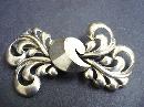 Nouveau Style Brooch Sterling Bow by Monet