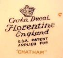 Crown Ducal PLATE - CHATHAM - #4