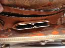 Antique Celluloid Purse Bag Autumn LeavesGold Accents