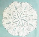 Lovely Snow White Knitted Doily