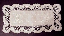 Snow White Doily Bobbin Lace Edge