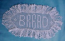 Filet Lace Crochet BREAD Doily