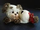 Antique Figurine of a cute DOG - Spaghetti Ears Paws and Tail
