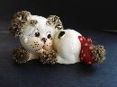 Antique Figurine of a cute DOG - Spaghetti Ears Paws and Tail