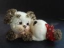 Antique Figurine of a cute DOG - Spaghetti Ears Paws and Tail