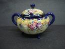 Antique Royal Nippon Bowl with Lid - Hand Painted - Footed