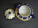 Antique Royal Nippon Bowl with Lid - Hand Painted - Footed