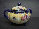 Antique Royal Nippon Bowl with Lid - Hand Painted - Footed