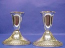 Pair of elegant Sterling Silver CANDLESTICKS