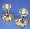 Pair of elegant Sterling Silver CANDLESTICKS