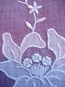 Organdy Doily Applique & Embroidery