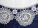 Antique White Linen Round Piece